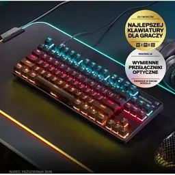 Клавіатура SteelSeries Apex 9 TKL USB Black (64847) - мініатюра 3