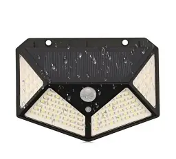 Світильник з датчиком руху - ліхтар на сонячній батареї UKC CL100 100 LED - мініатюра 2
