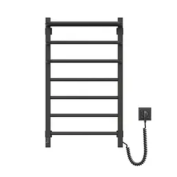 Електрична рушникосушка Navin Fortis 480x800 Sensor права чорний муар 12-228153-3680, Чорний матовий, Праве, Електронний - мініатюра 2
