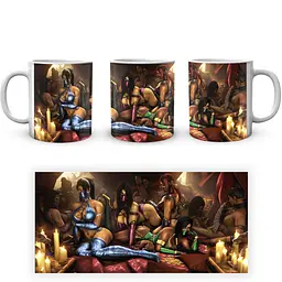 Кухоль GeekLand Mortal Kombat Мортал Комбат Жіночі персонажі MK.02.373 330 мл білий - мініатюра 3