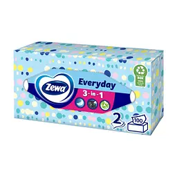 Серветки косметичні Zewa Everyday 100 шт. (7322540043464) - мініатюра 3