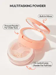 Матуюча пудра Sheglam Insta-Ready Face & Under Eye Setting Powder Duo-Bisque - мініатюра 2