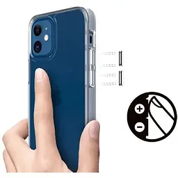Чохол-накладка BeCover Space Case для Apple iPhone 12 / 12 Pro Transparancy (707793) - мініатюра 4