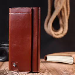 Чоловіча шкіряна барсетка GRANDE PELLE 10х20х3 см acs0022808 - мініатюра 8