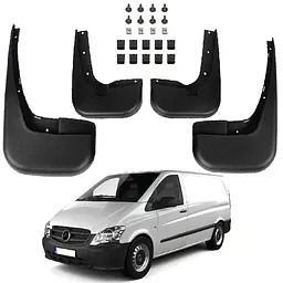 Бризковики для Mercedes-Benz Vito 639 2010-2015 Комплект 4 шт Ресталинг (BBZVT0521)