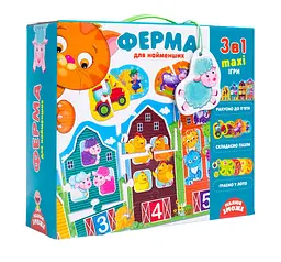 Развивающий набор 3 в 1 Vladi Toys Ферма (VT2901-03)