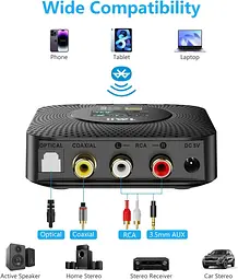 Bluetooth-ресивер 1Mii B06HD+ Hi-Res LDAC Bluetooth 5.3 з DAC та OLED-дисплеєм - мініатюра 3