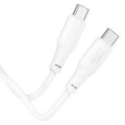 Кабель HOCO X93 Force fast charging data cable Type-C to Type-C 100W 2 метри білий