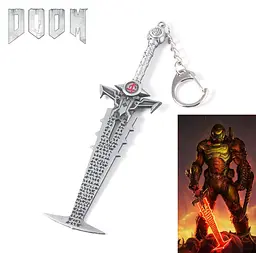 Брелок Doom Eternal Меч Горнило Sword Crucible 13см china DE SC 01 - мініатюра 2