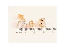 Сережки Xuping пусети M&L 18K "Кристальні серця" 10х10мм 303599 - мініатюра 2