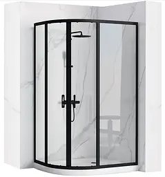 Душова кабіна Rea Look black 80x100 REA-K7900, Чорний матовий, Універсальна