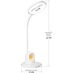 Лампа світлодіодна Mealux DL-10 White (DL-10 White) - мініатюра 2