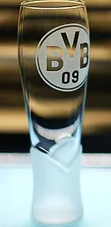 Пивний келих крафтовий 440 мл ФК Боруссия Borussia з гравіюванням подарунок для фаната футбольна кружка глянец - мініатюра 2