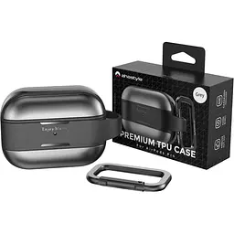 Чохол AhaStyle Rugged Aluminium Case для AirPods Pro 2 Dark Grey [133855] - мініатюра 2