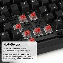 Клавіатура Ajazz AK820 Red Switch Black (AK820-R-B) [163665] - мініатюра 11