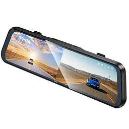 Автомобільний відеореєстратор дзеркало Hoco DV16 Dual-Channel Driving Recorder 1080p+720p Black - мініатюра 5