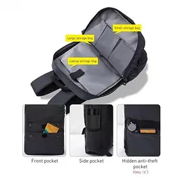 Рюкзак міський Baseus Basics Series 13" Computer Backpack (LBJN-E0G) - мініатюра 2