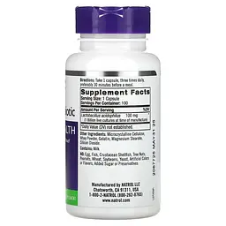 Пробіотики і пребіотики Natrol Acidophilus Probiotic 100 капсул - мініатюра 2