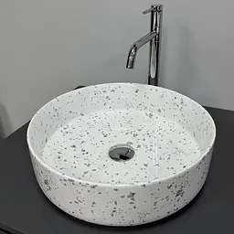 Умивальник VBI Bari S grey mosaic накладний VBI-011606, Сірий