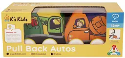 Іграшка Ks Kids Машинки Pull-back (бетономішалка та евакуатор) (6892329)