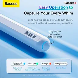 Стилус Baseus Smooth Writing 2 Series Dual Charging Stylus SXBC080102 - мініатюра 9