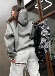 Жіночий рюкзак Sambag RollTop KZN чорний PALM 24300720 - мініатюра 4