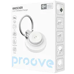 Бездротовий ЗП Proove Knocker 2 in 1 Qi2 white - мініатюра 10