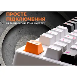 Клавіатура GamePro MK170W Red Switch White [121469] - мініатюра 13