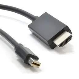 Переходник-конвертер mini Display Port (папа) на HDMI (папа) 2м - мініатюра 2