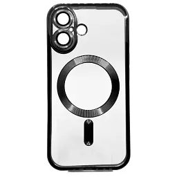 Чохол-накладка BeCover TPU Chrome Case MagSafe для Apple iPhone 16 Black (712070) - мініатюра 1