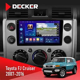 Штатна магнітола Toyota FJ Cruiser 2007-2016 Black Decker D9-009 4x64, DSP, 4G, 2k Decker (НФ-00009055)