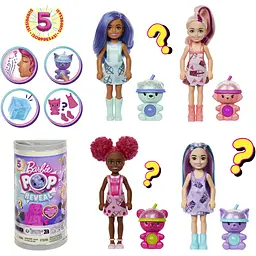Лялька сюрприз Barbie Pop Reveal Bubble Tea Челсі та друзі в асортименті (HRK63) - мініатюра 4
