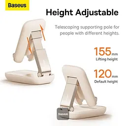 Підставка для ґаджетів Baseus Seashell Series Folding Phone Stand B10551500411-00 Pink - мініатюра 4