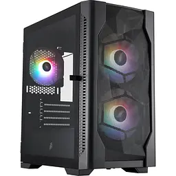 Корпус 1stPlayer Black (D4-M-BK-2F1P-1F1)
