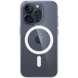 Оригінальний прозорий чохол Apple Clear Case with MagSafe для iPhone 15 Pro (6.1") Clear MT223ZM/A магнітний - мініатюра 2
