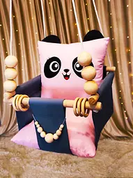Підвісна гойдалка Pіnk panda, гойдалка для дітей - мініатюра 2