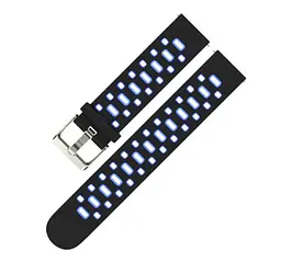 Спортивний ремінець Primo Perfor Classic для годинника Samsung Galaxy Watch 42 мм (SM-R810) Black Blue - мініатюра 4