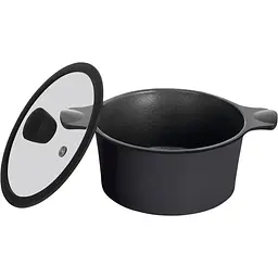 Каструля Ringel Zitrone Black, з кришкою, 20 см, 3 л, чорний (RG-2108-20 BL-R) - мініатюра 2