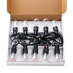 Ретро-гірлянда вулична 10 LED довжина 5 метрів, мультиколор GarlandoPro S14ML - мініатюра 19
