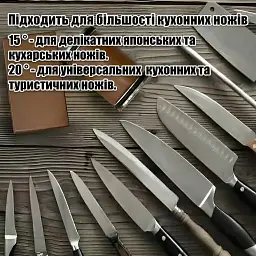 Професійна роликова точилка для ножів Rolling Sharpener з магнітною основою та кутами заточування 15° і 20° (00402) - мініатюра 4
