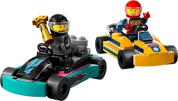 Конструктор LEGO City Картинг і гонщики 99 деталей (60400) - мініатюра 2