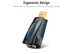 Адаптер Vention HDMI to VGA/3.5mm Black (AIDB0) - мініатюра 9