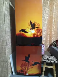 Наклейка на двері Журавлі повнокольорова плівка для дверей ламінована 65х200 см Happy Pocket Z180058 - мініатюра 2