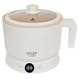 Багатофункціональна електрична каструля Adler AD 6422 (1 л, 800 Вт), 4 режими, пароварка, антипригарне покриття - мініатюра 3