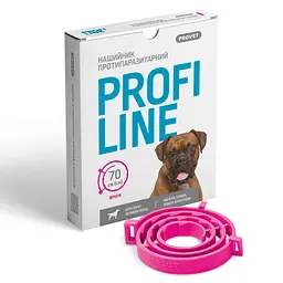 Нашийник протипаразитарний ProVET Profiline для собак великих порід 70 см фуксія - мініатюра 3