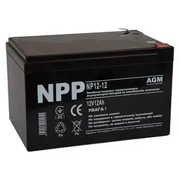 Батарея до ДБЖ NPP 12В 12 Ач (NP12-12)
