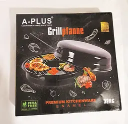 Сковорода гриль газ A-PLUS 32-RG аерогриль для стейків барбекю 32 см для смаження на газовій плиті - мініатюра 10