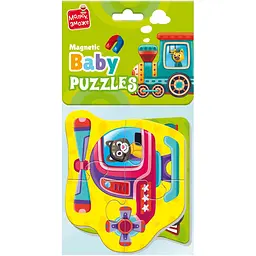 Бебі пазли на магніті Vladi Toys Малюк зможе Транспорт 7 елементів (VT3208-29) - мініатюра 2