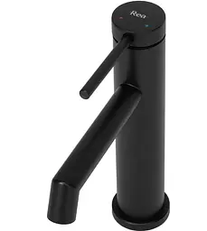 Змішувач для умивальника Rea Foss black matt низький (REA-B5317) - мініатюра 4
