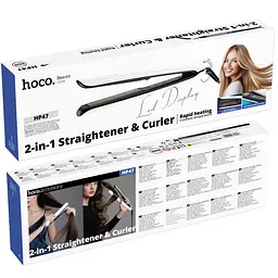 Випрямляч для волосся Hoco HP47 Explicit White - мініатюра 2